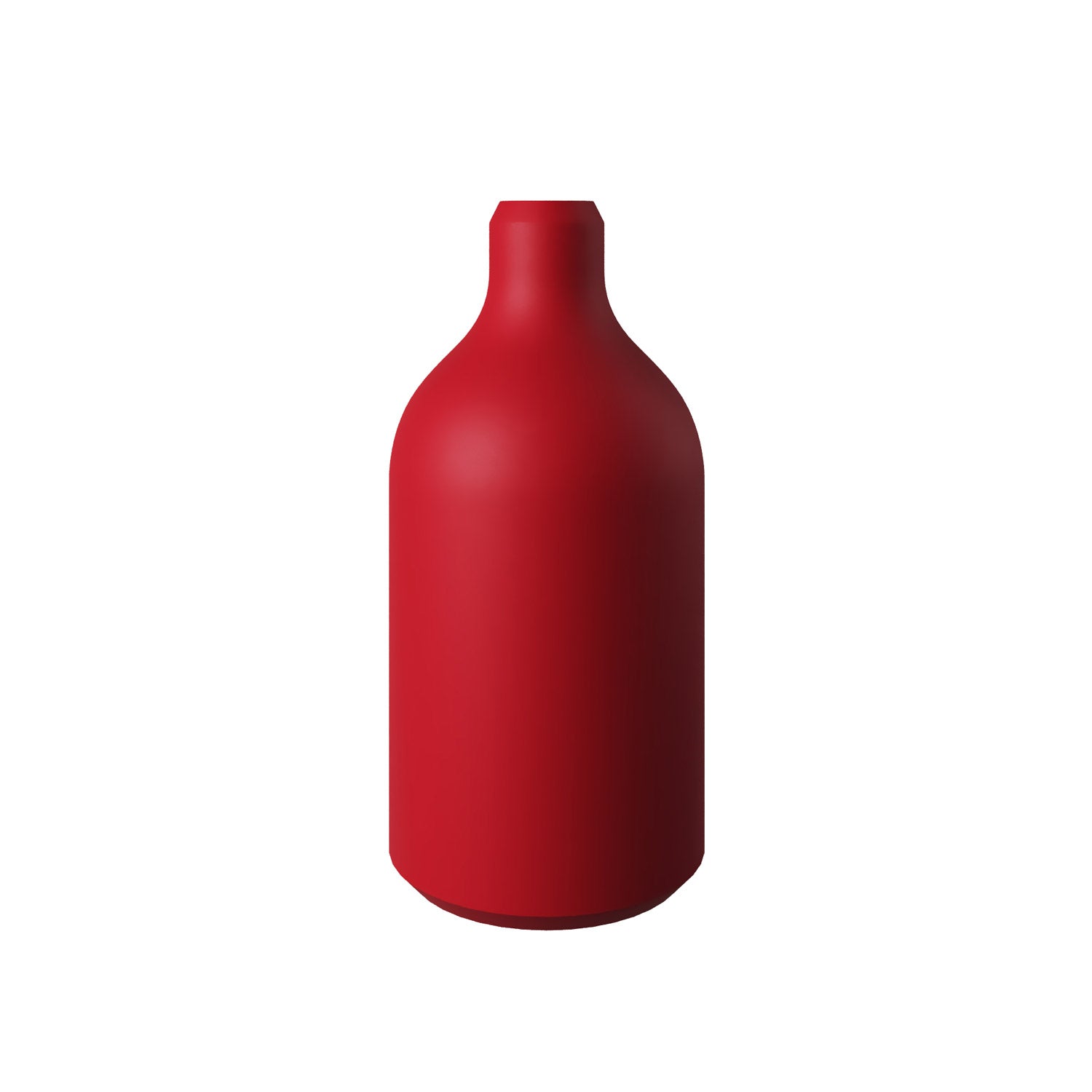 Kit portalampada E27 in silicone con serracavo nascosto - Rosso