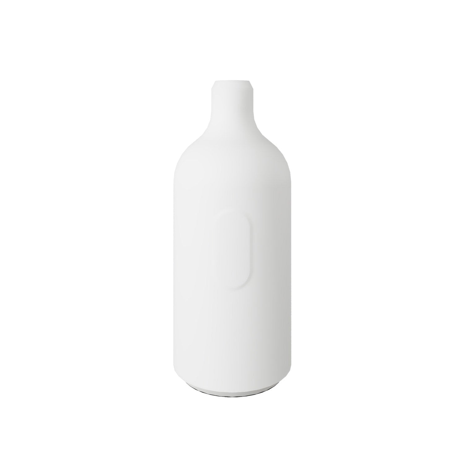 Kit portalampada E27 in silicone con interruttore e serracavo nascosti - Bianco