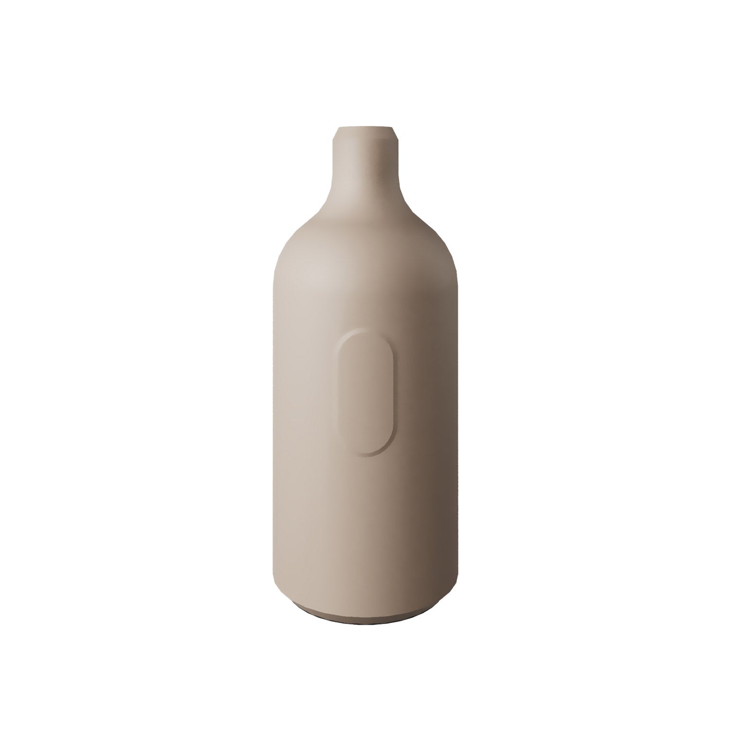 Kit portalampada E27 in silicone con interruttore e serracavo nascosti - Desert Brown