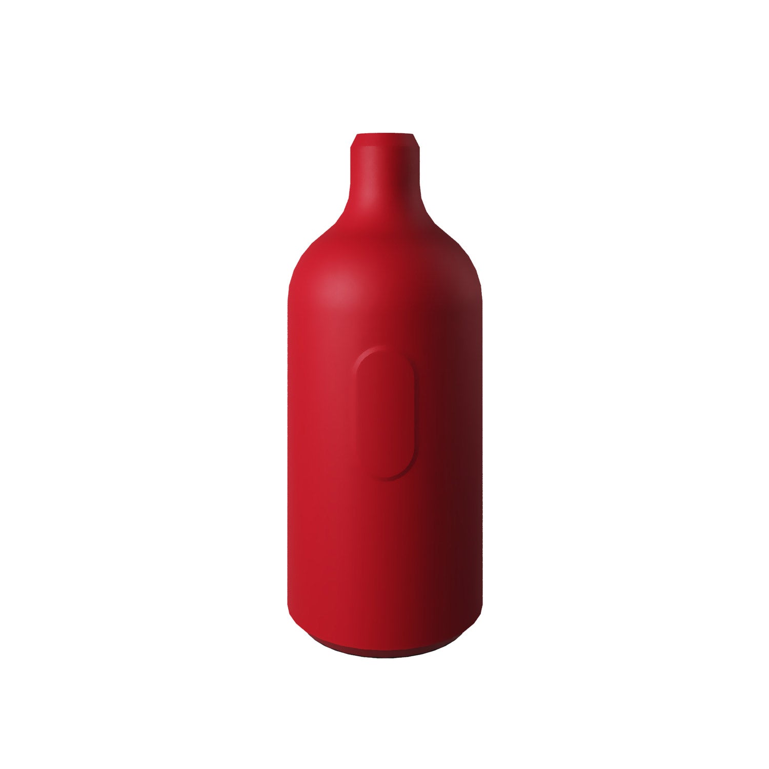 Kit portalampada E27 in silicone con interruttore e serracavo nascosti - Rosso