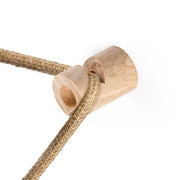 Decentratore, gancio a “V” a soffitto o parete in legno per cavo elettrico tessile - Neutro