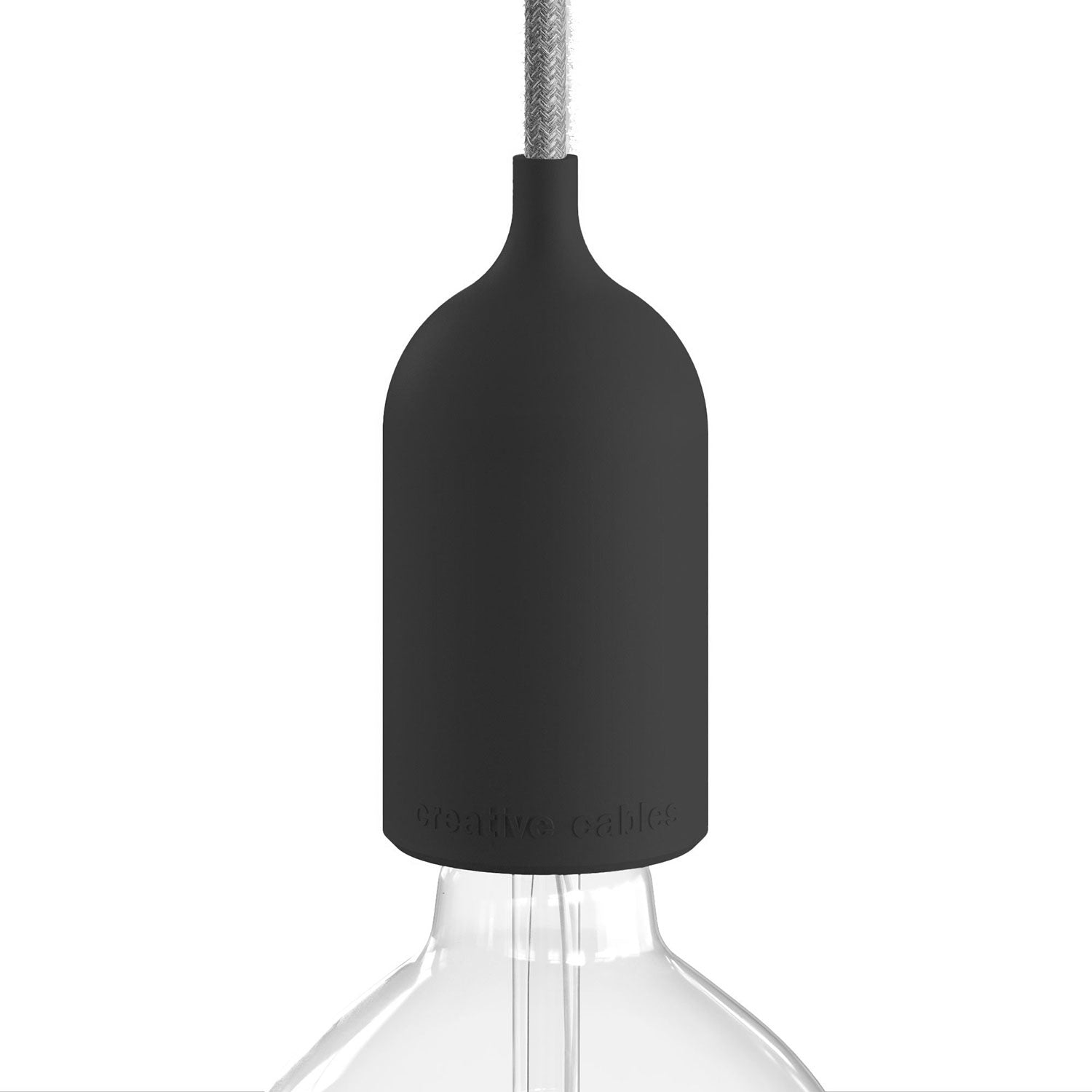 EIVA PASTEL Kit Portalampada IP65 per Esterno in Silicone E27 - Sistema Modulair - Nero