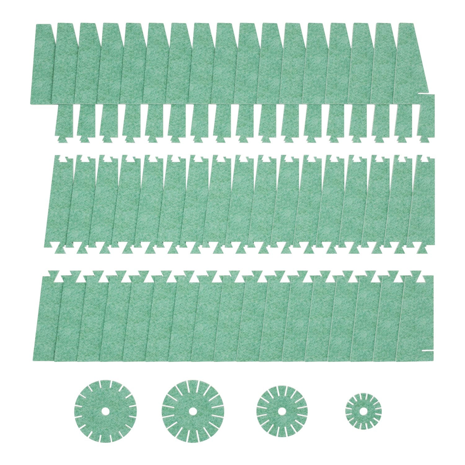 SHHINE lampada da terra in materiale fonoassorbente e spina UK - Verde melange