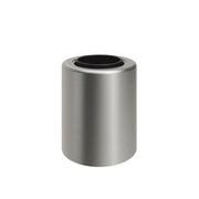 Portalampada E27 in metallo da parete o soffitto - Titanio satinato