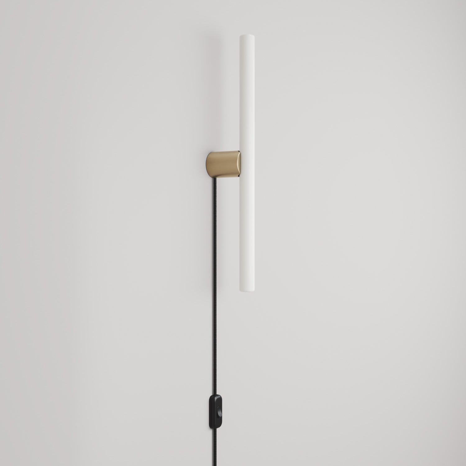 Lampada con spina con finitura metallica e lampadina LED lineare S14d - Bronzo satinato