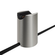 Portalampada S14d Spostaluce in metallo da parete o soffitto - Titanio satinato