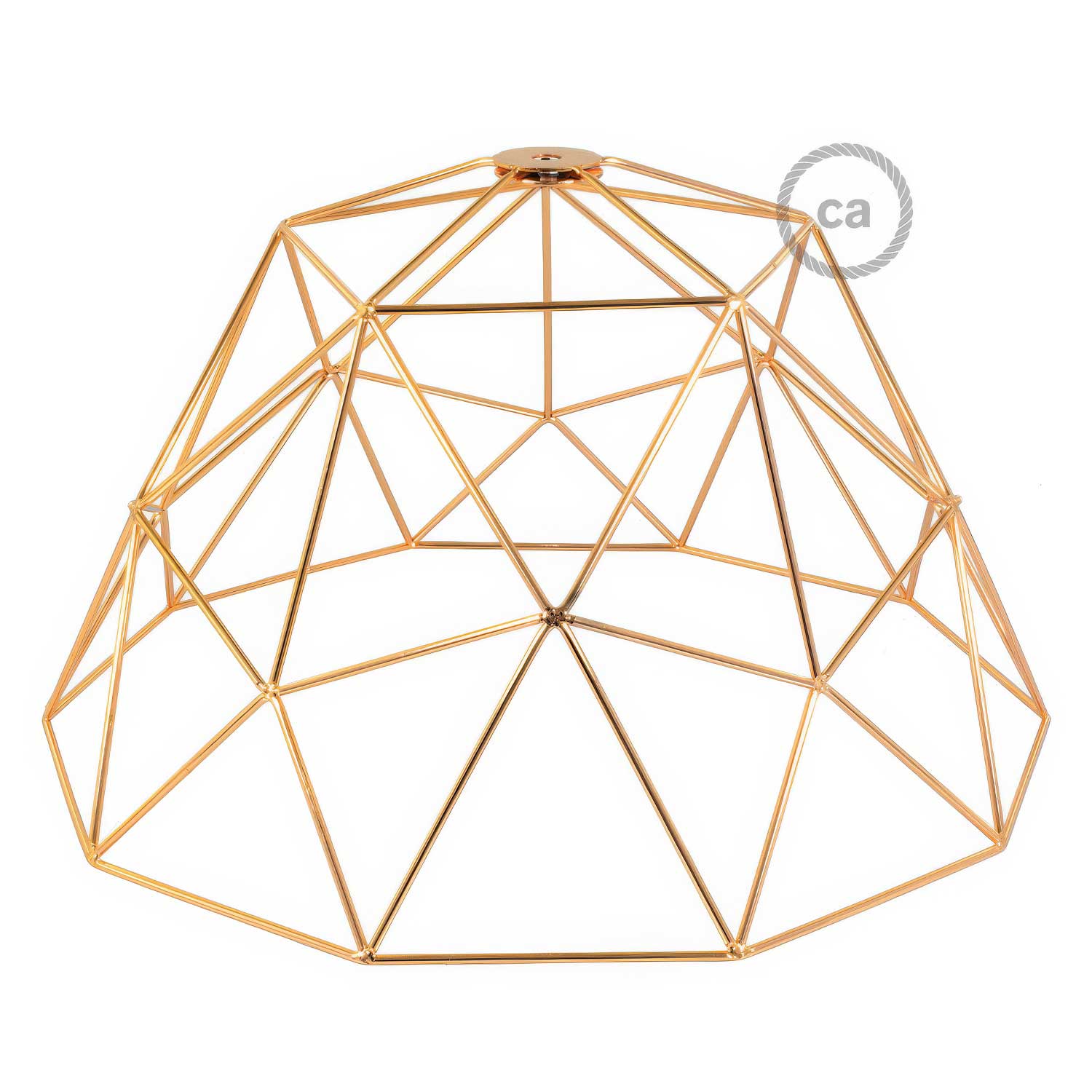 Gabbia XL paralume Dome in metallo con portalampada E27 - Rame