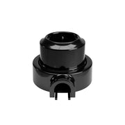 Kit presa Schuko da parete e base per Creative-Tubes in porcellana  - Nero