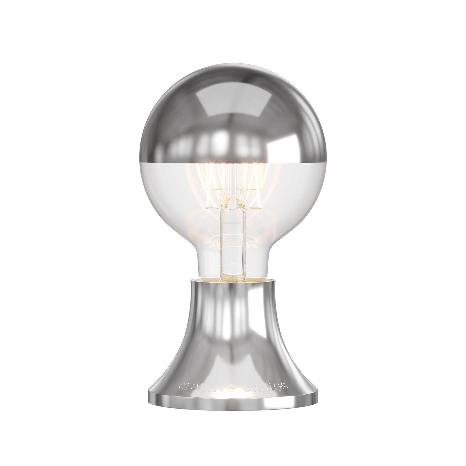 Fermaluce Vintage, punto luce metallizzato a parete o soffitto - Cromo