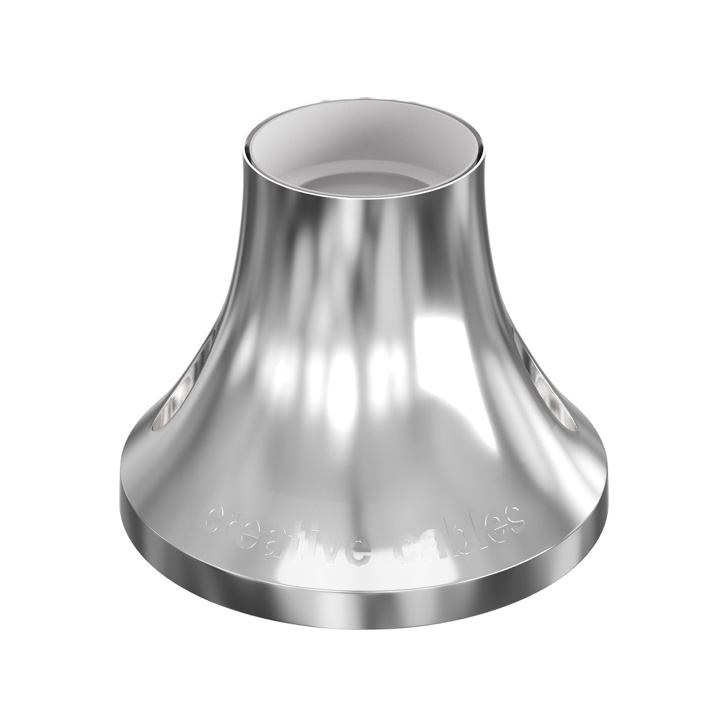 Portalampada metallizzato E27 a parete o soffitto - Cromo