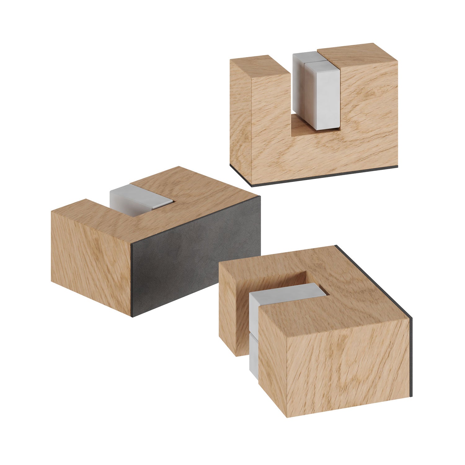 Kit piedini in legno, supporto per lampada da tavolo - Neutro