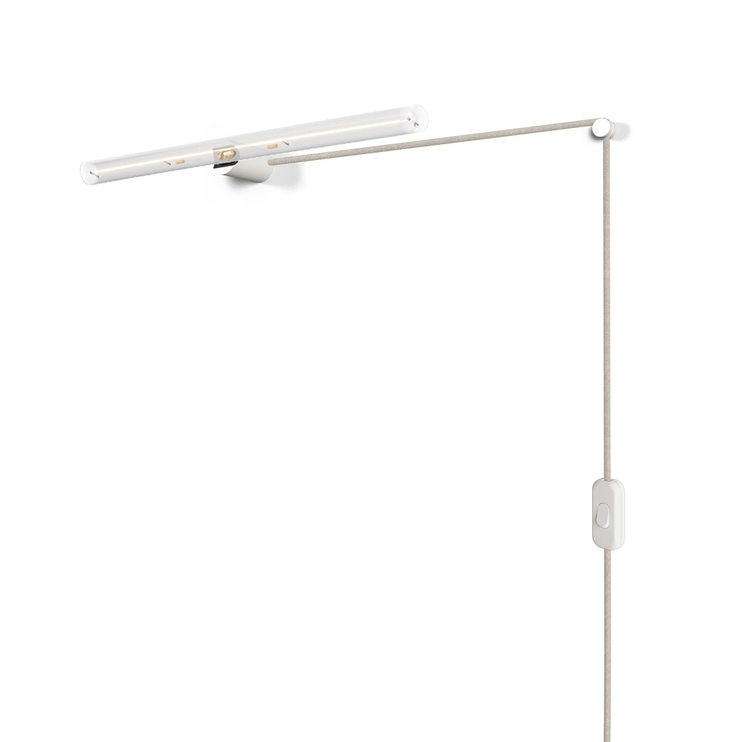 Lampada Spostaluce esse14 con attacco S14d e spina UK - Bianco