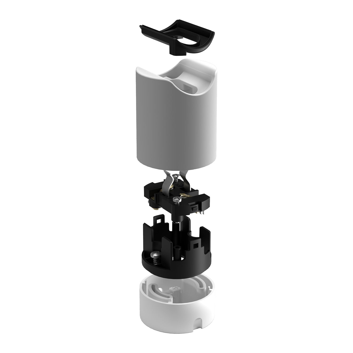 Kit Spostaluce esse14 con portalampada S14d - Bianco