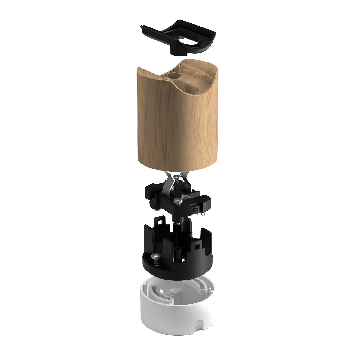 Kit Spostaluce esse14 con portalampada S14d - Neutro