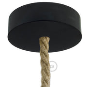 Kit rosone in legno per cordone XL - Nero