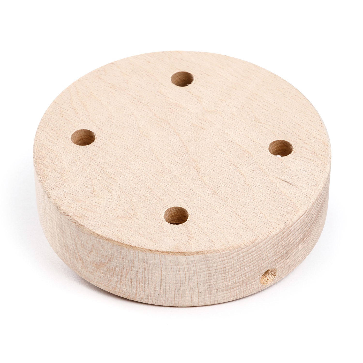 Kit rosone cilindrico in legno a 4 fori - Neutro