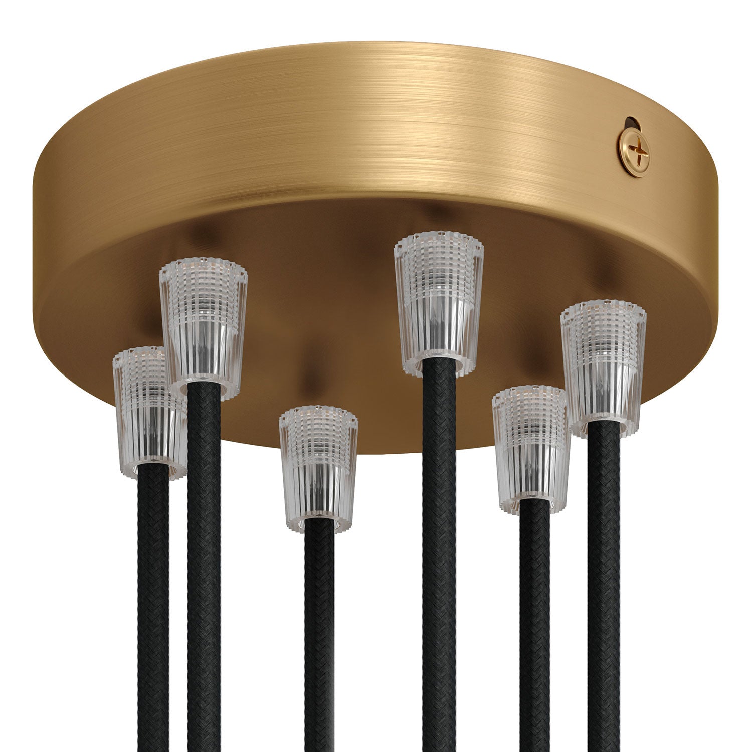 Kit rosone cilindrico in metallo a 6 fori - Bronzo satinato