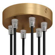 Kit rosone cilindrico in metallo a 6 fori - Bronzo satinato