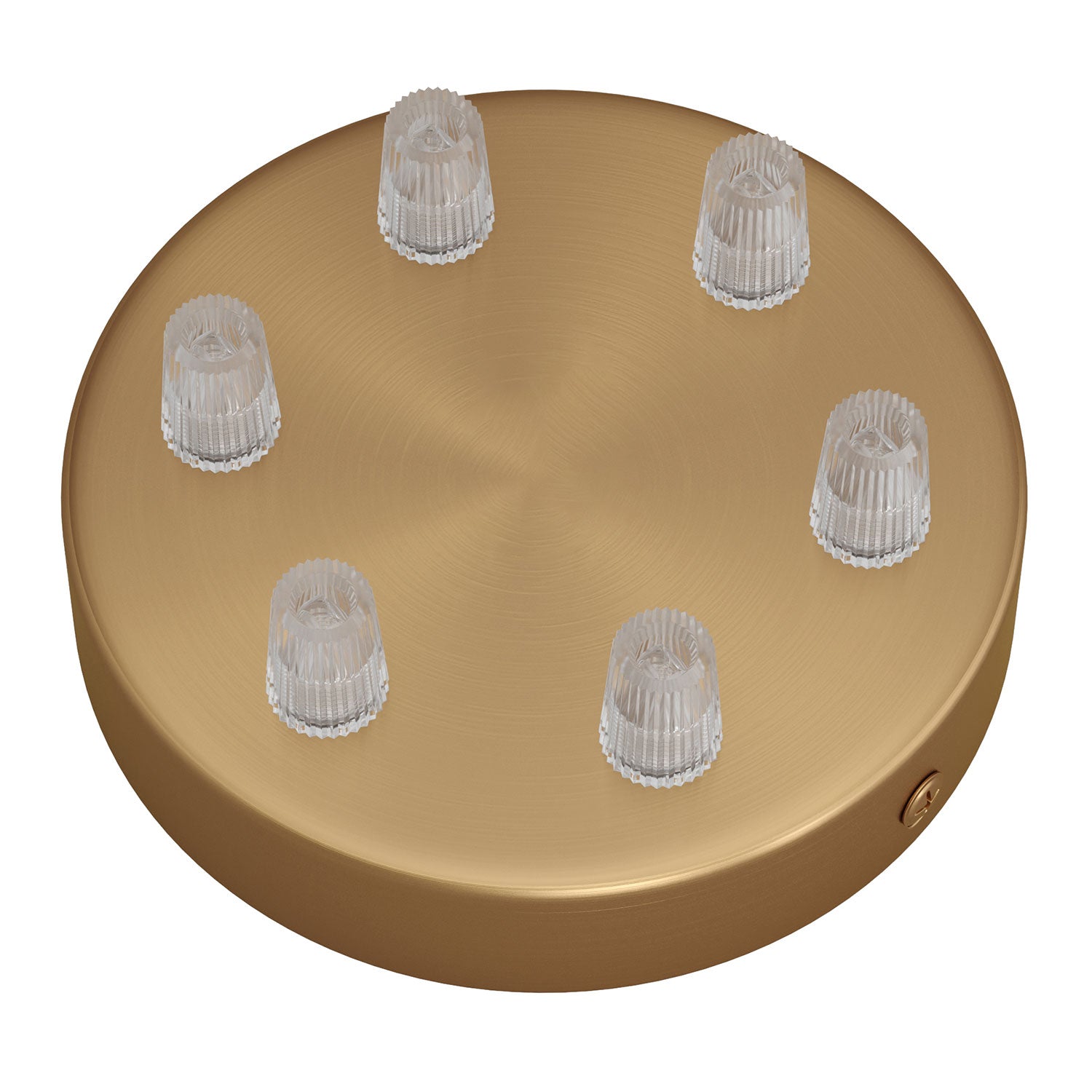 Kit rosone cilindrico in metallo a 6 fori - Bronzo satinato