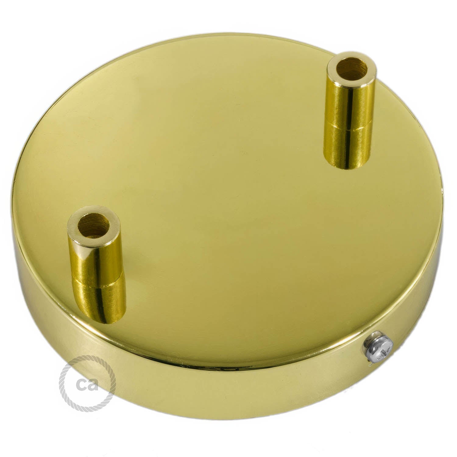 Kit rosone cilindrico in metallo a 2 fori - Ottone