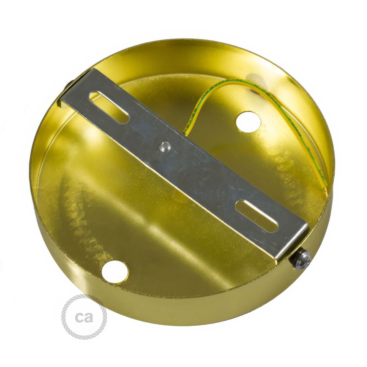 Kit rosone cilindrico in metallo a 2 fori - Ottone