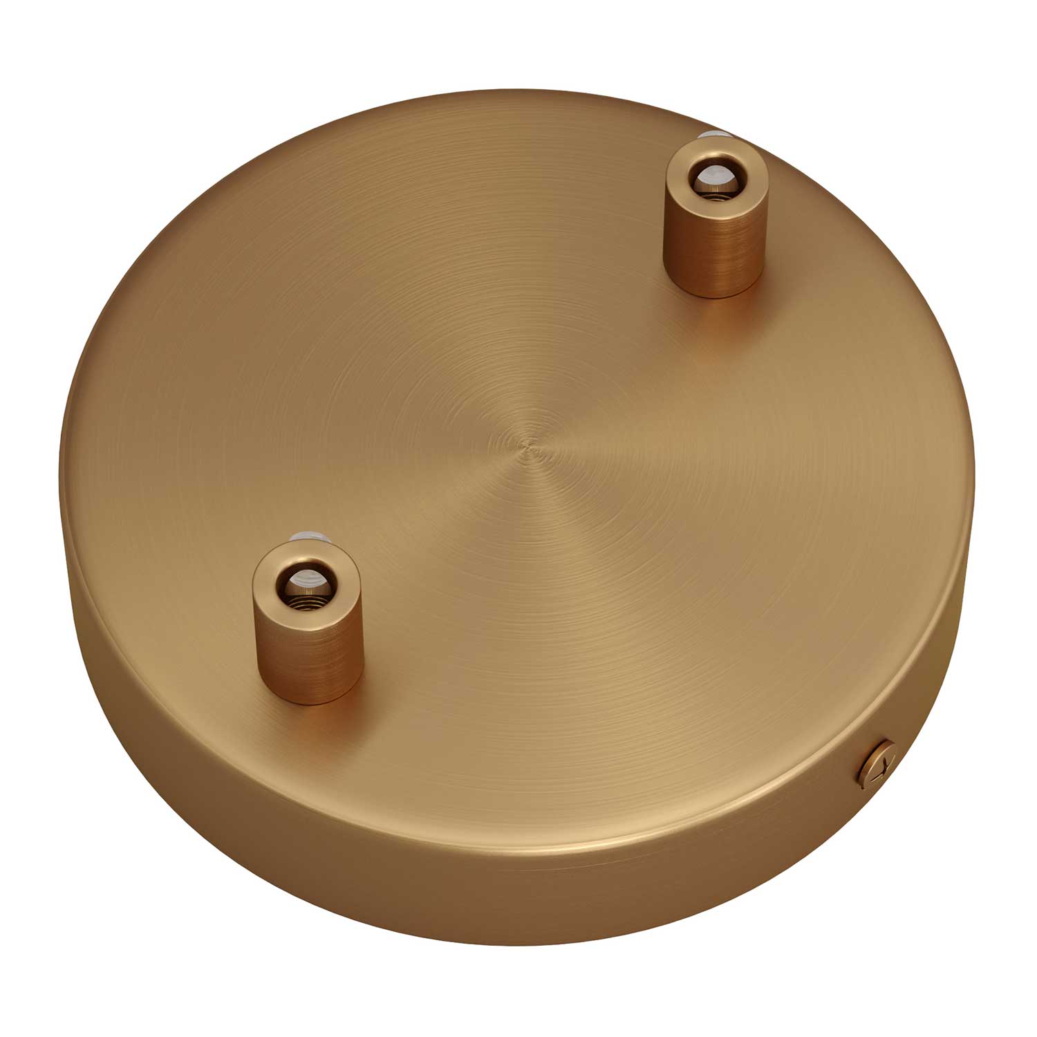 Kit rosone cilindrico in metallo a 2 fori - Bronzo satinato