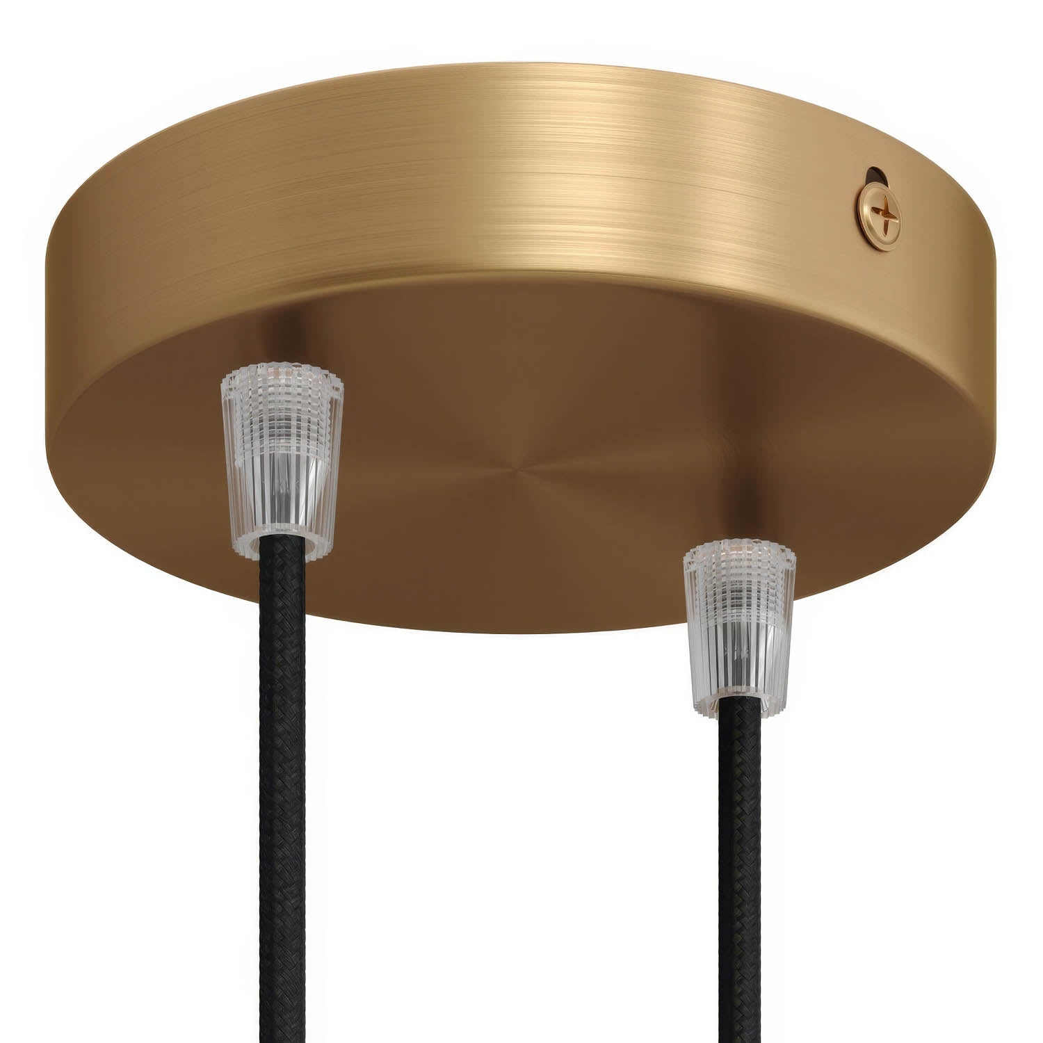 Kit rosone cilindrico in metallo a 2 fori - Bronzo satinato
