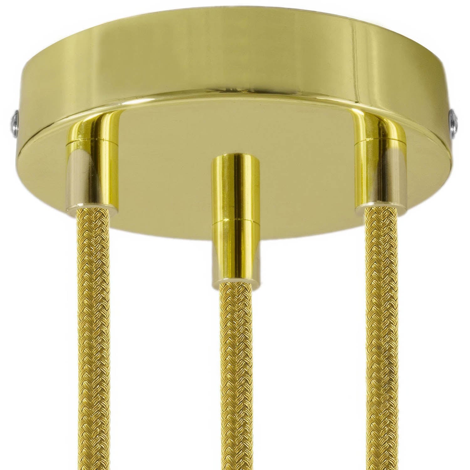 Kit rosone cilindrico in metallo a 3 fori - Ottone