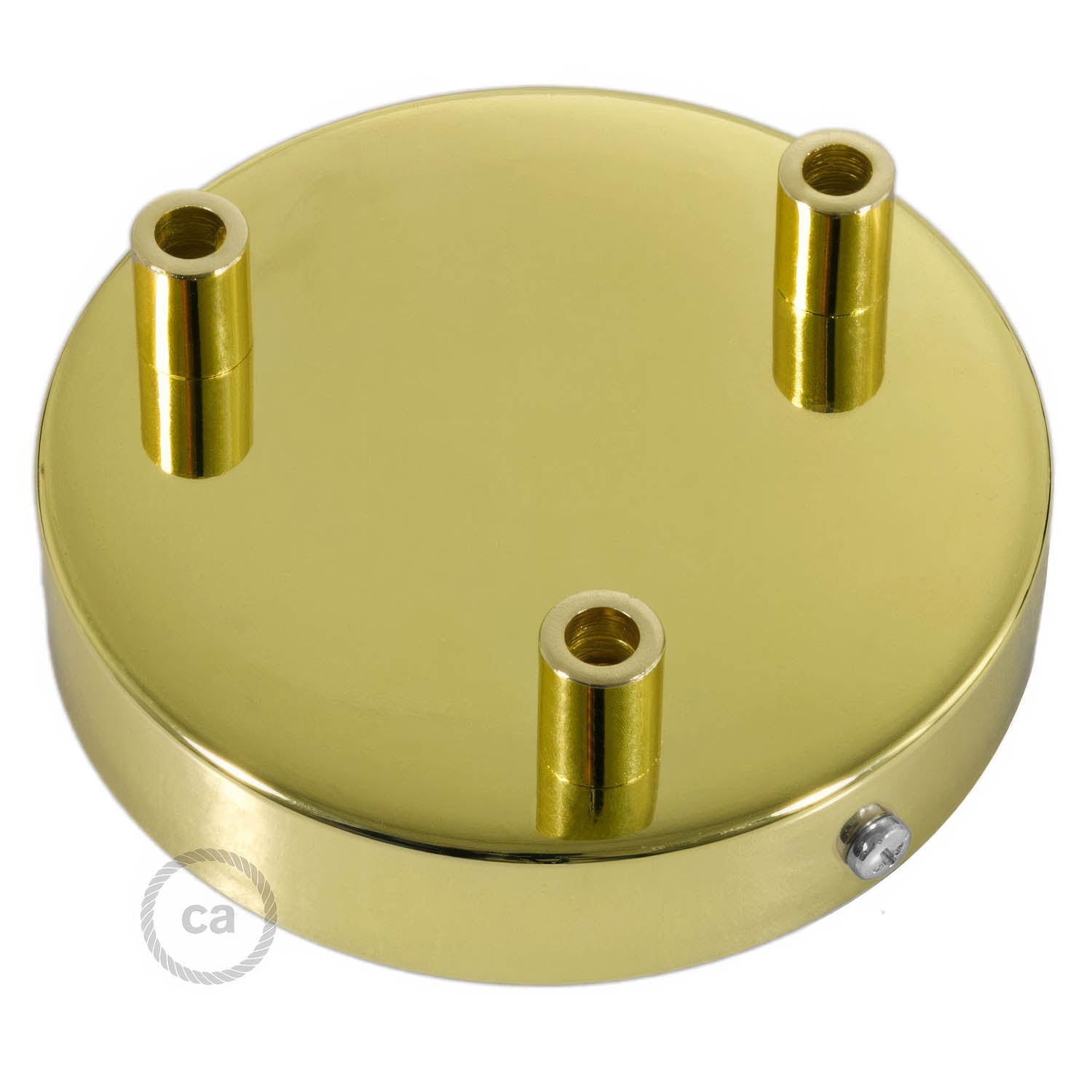 Kit rosone cilindrico in metallo a 3 fori - Ottone