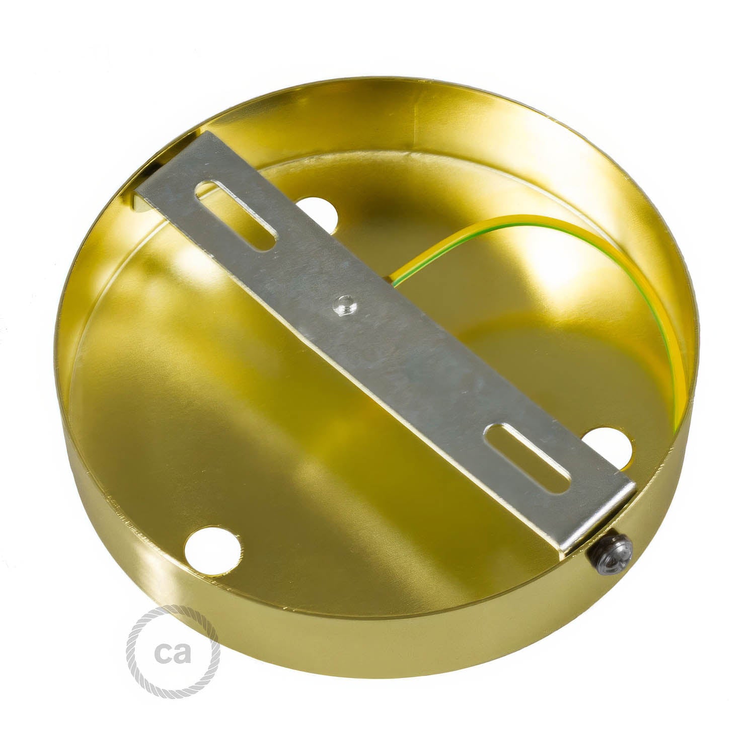 Kit rosone cilindrico in metallo a 3 fori - Ottone