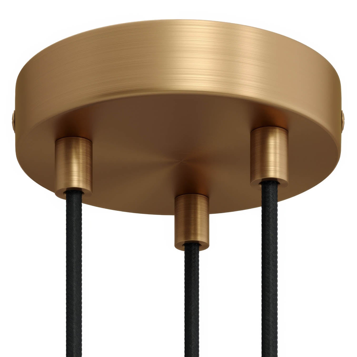 Kit rosone cilindrico in metallo a 3 fori - Bronzo satinato