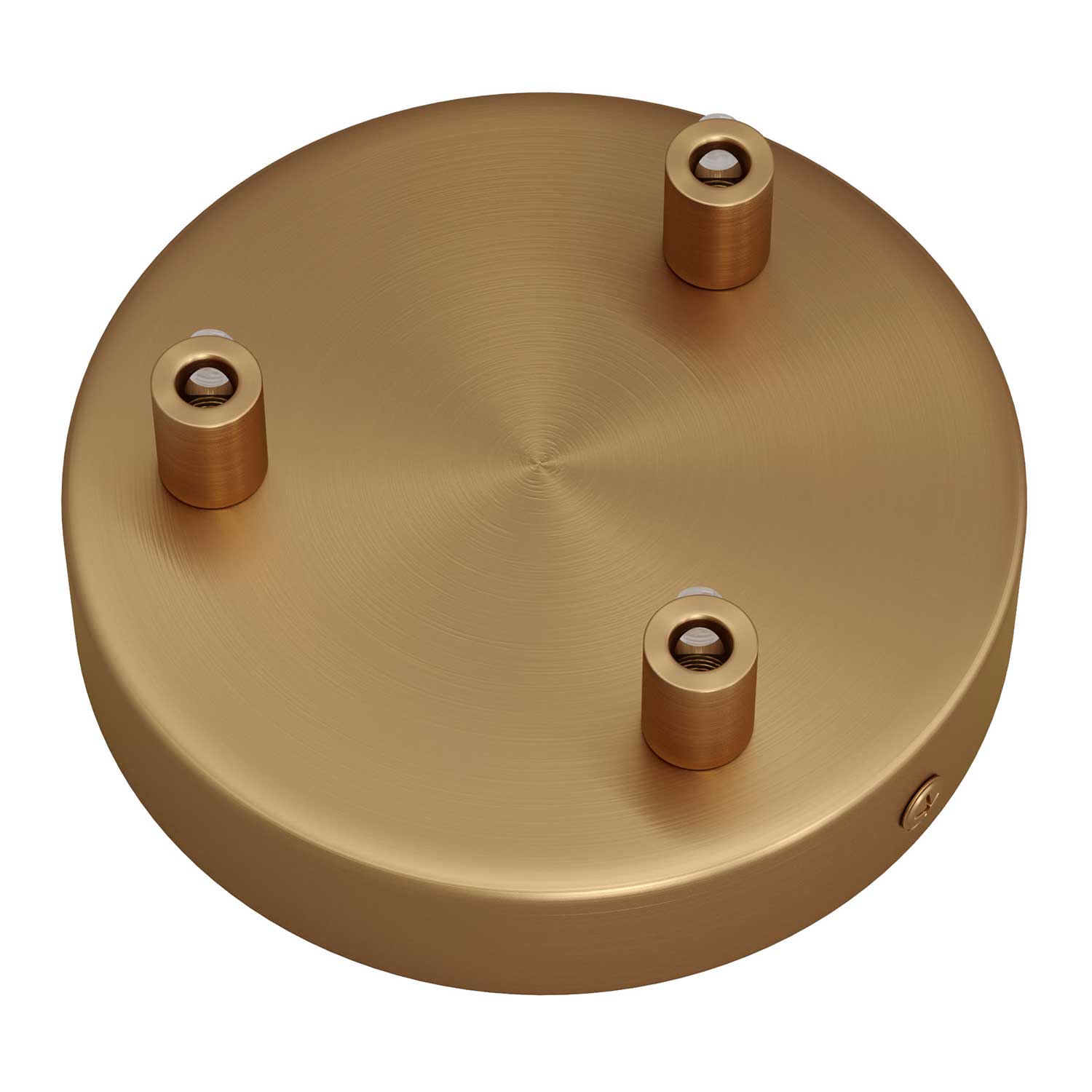 Kit rosone cilindrico in metallo a 3 fori - Bronzo satinato