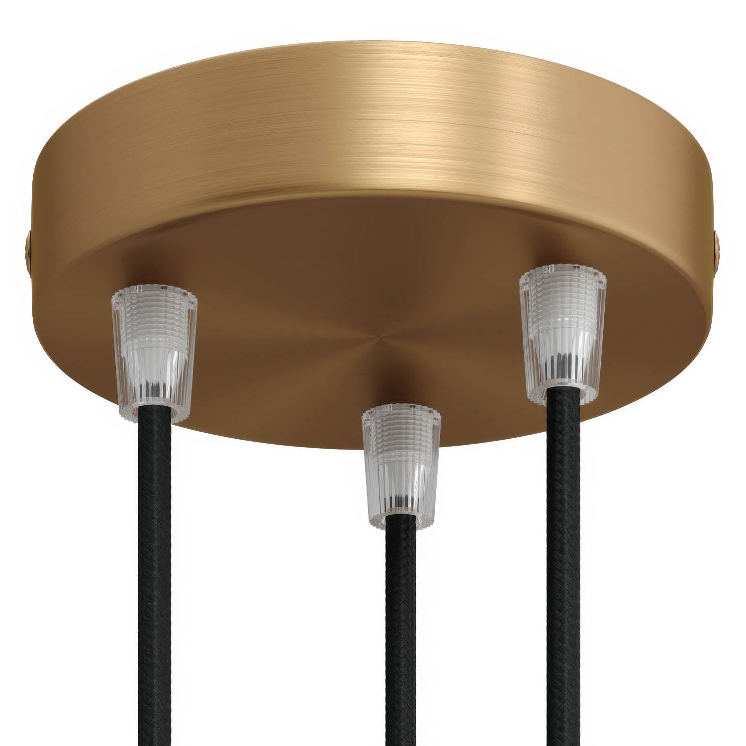 Kit rosone cilindrico in metallo a 3 fori - Bronzo satinato
