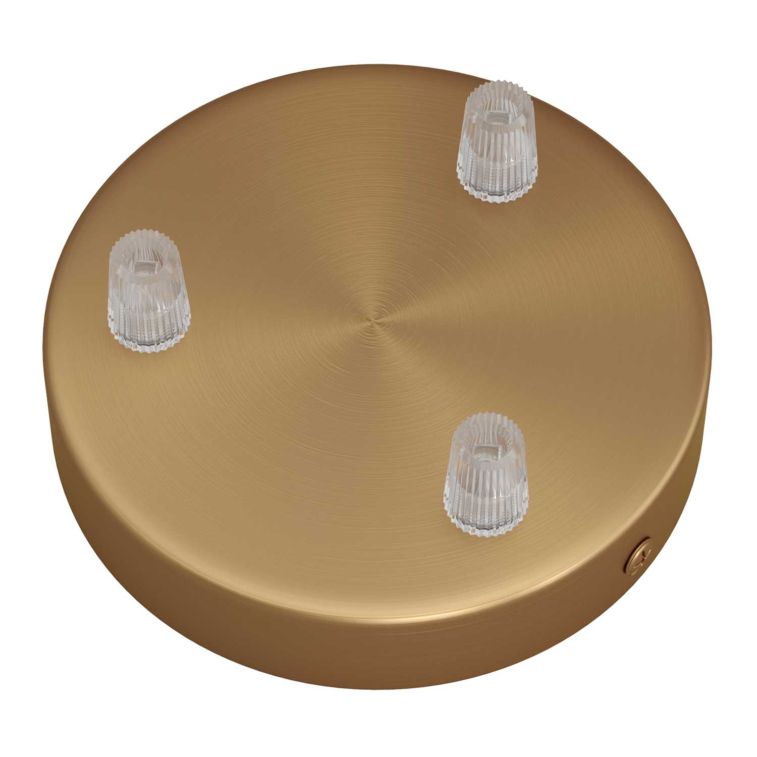 Kit rosone cilindrico in metallo a 3 fori - Bronzo satinato