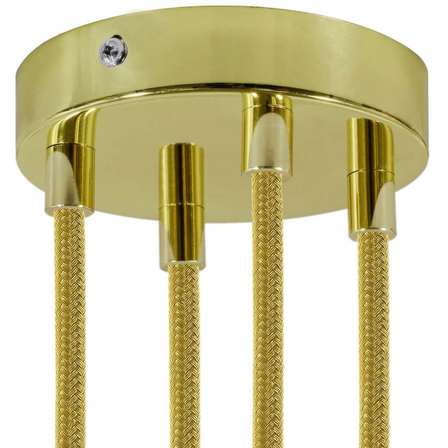 Kit rosone cilindrico in metallo a 4 fori - Ottone