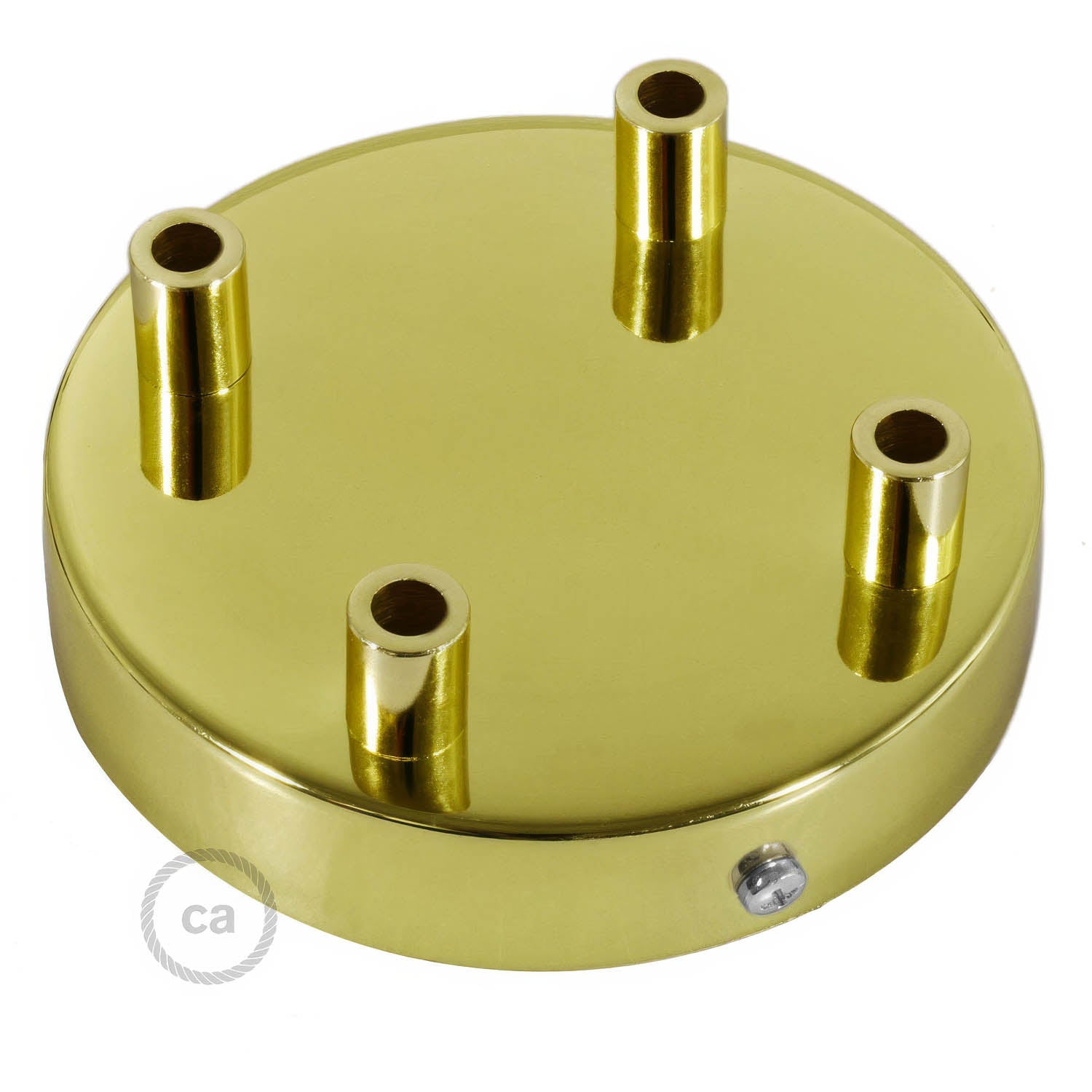 Kit rosone cilindrico in metallo a 4 fori - Ottone