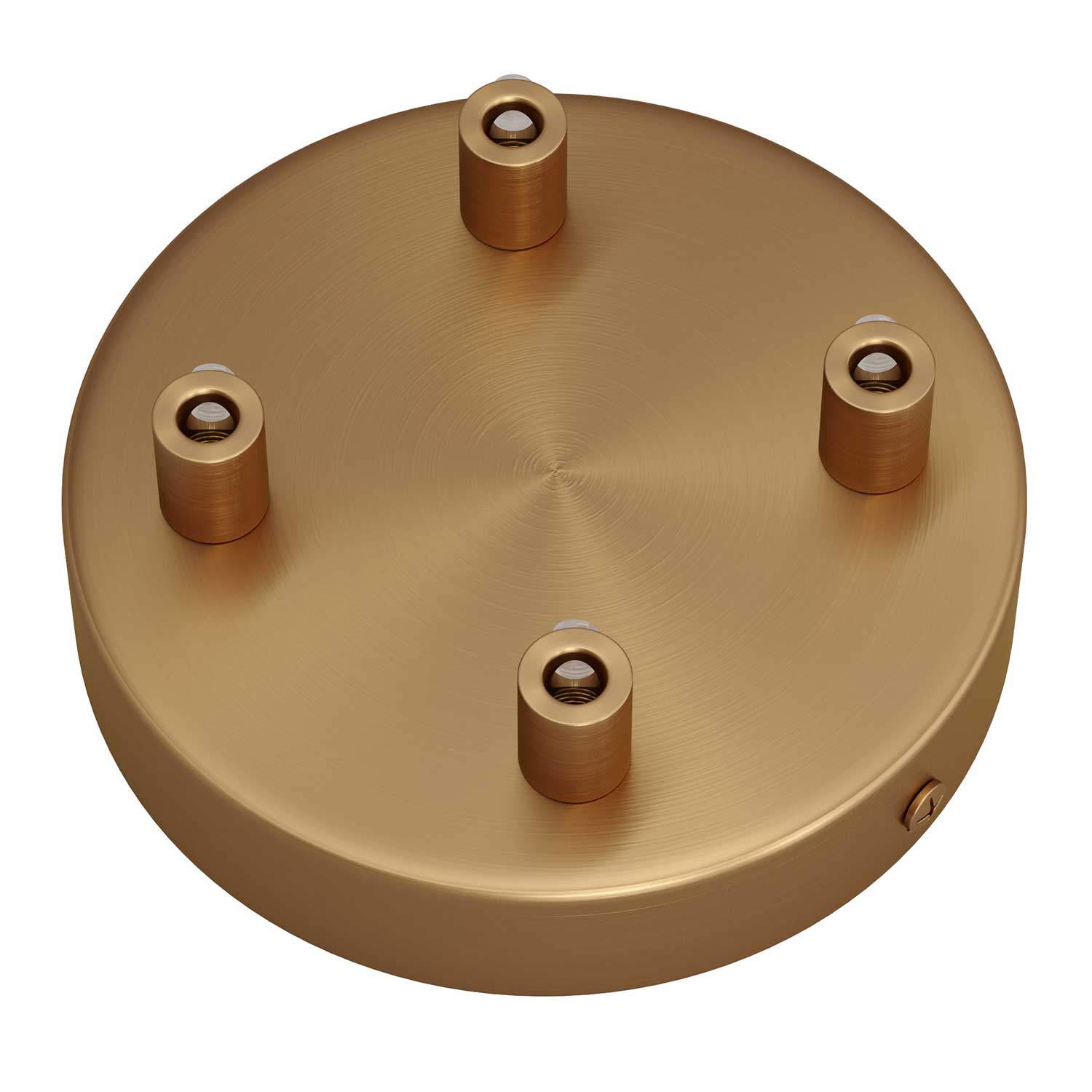 Kit rosone cilindrico in metallo a 4 fori - Bronzo satinato