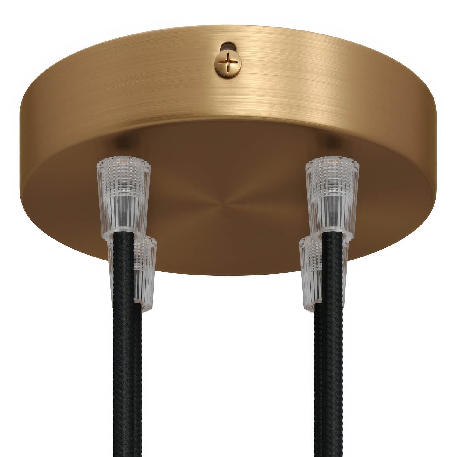 Kit rosone cilindrico in metallo a 4 fori - Bronzo satinato