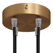 Kit rosone cilindrico in metallo a 4 fori - Bronzo satinato