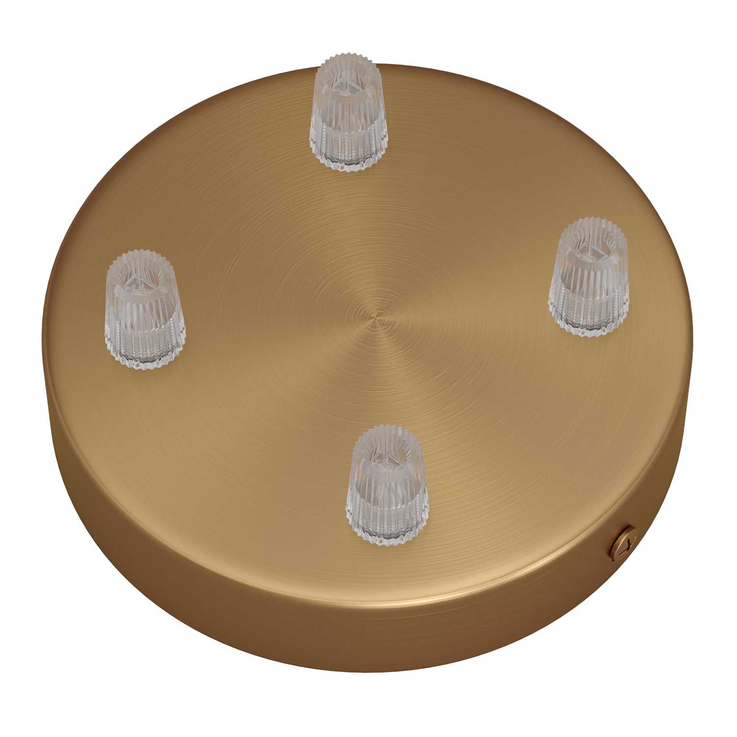Kit rosone cilindrico in metallo a 4 fori - Bronzo satinato