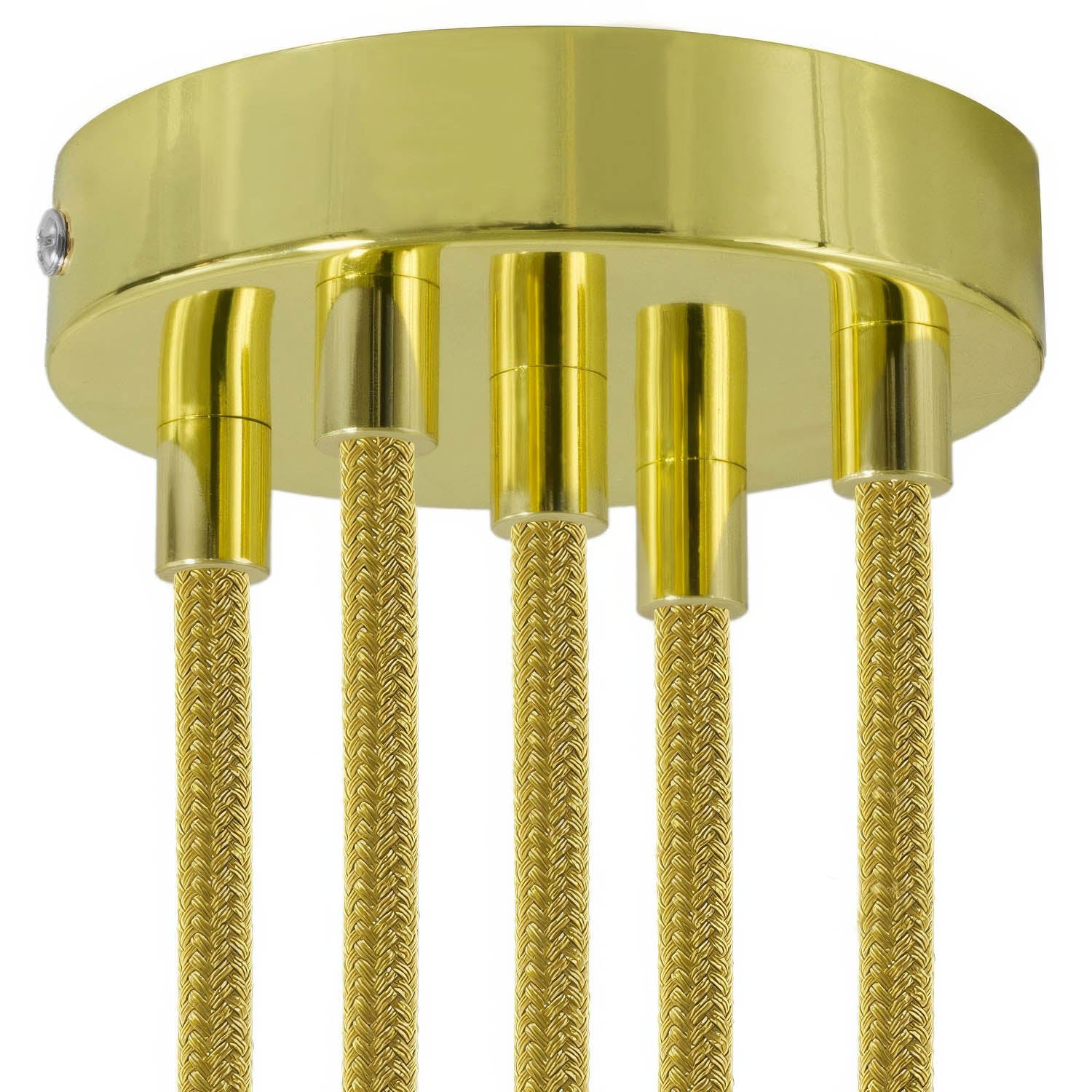 Kit rosone cilindrico in metallo a 5 fori - Ottone