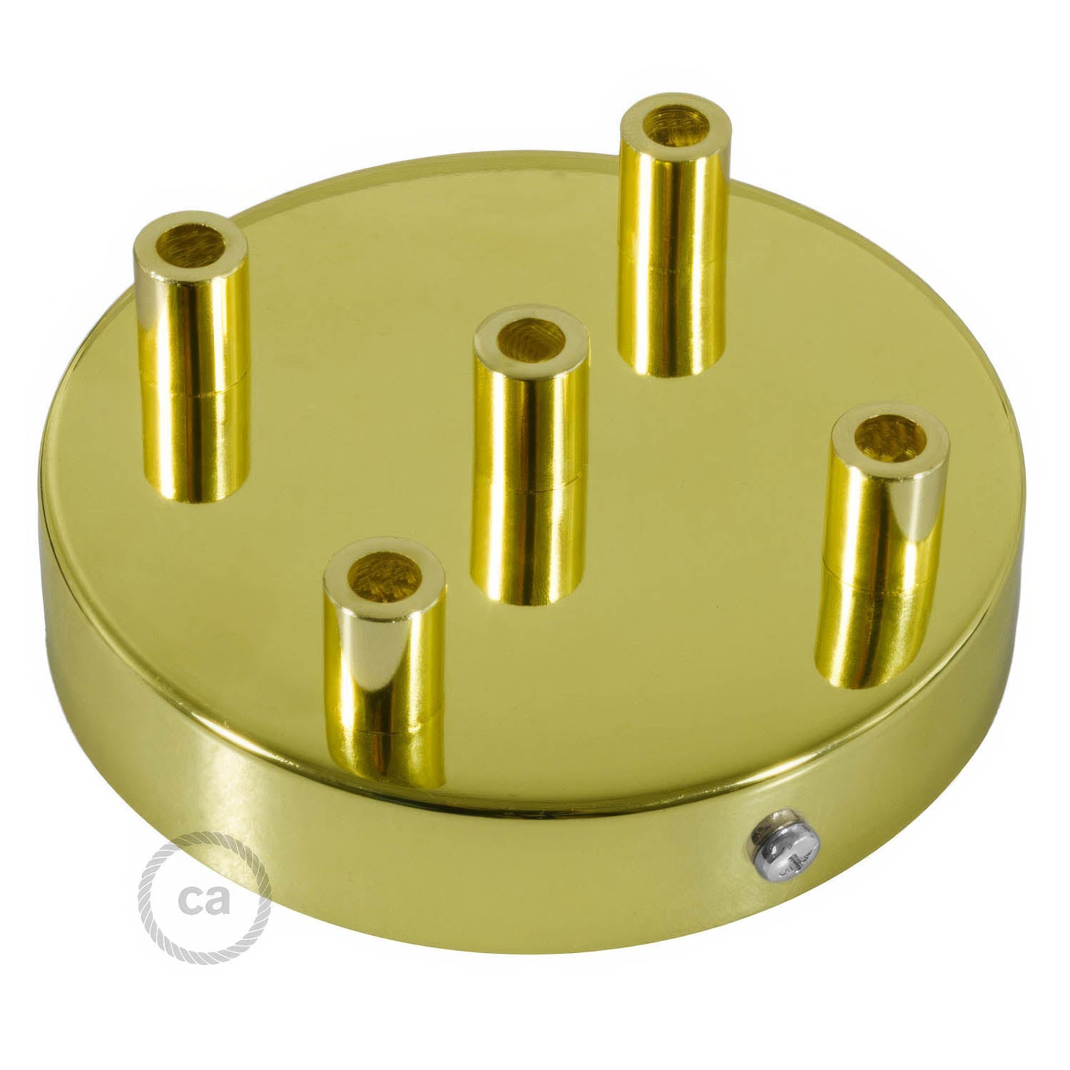 Kit rosone cilindrico in metallo a 5 fori - Ottone