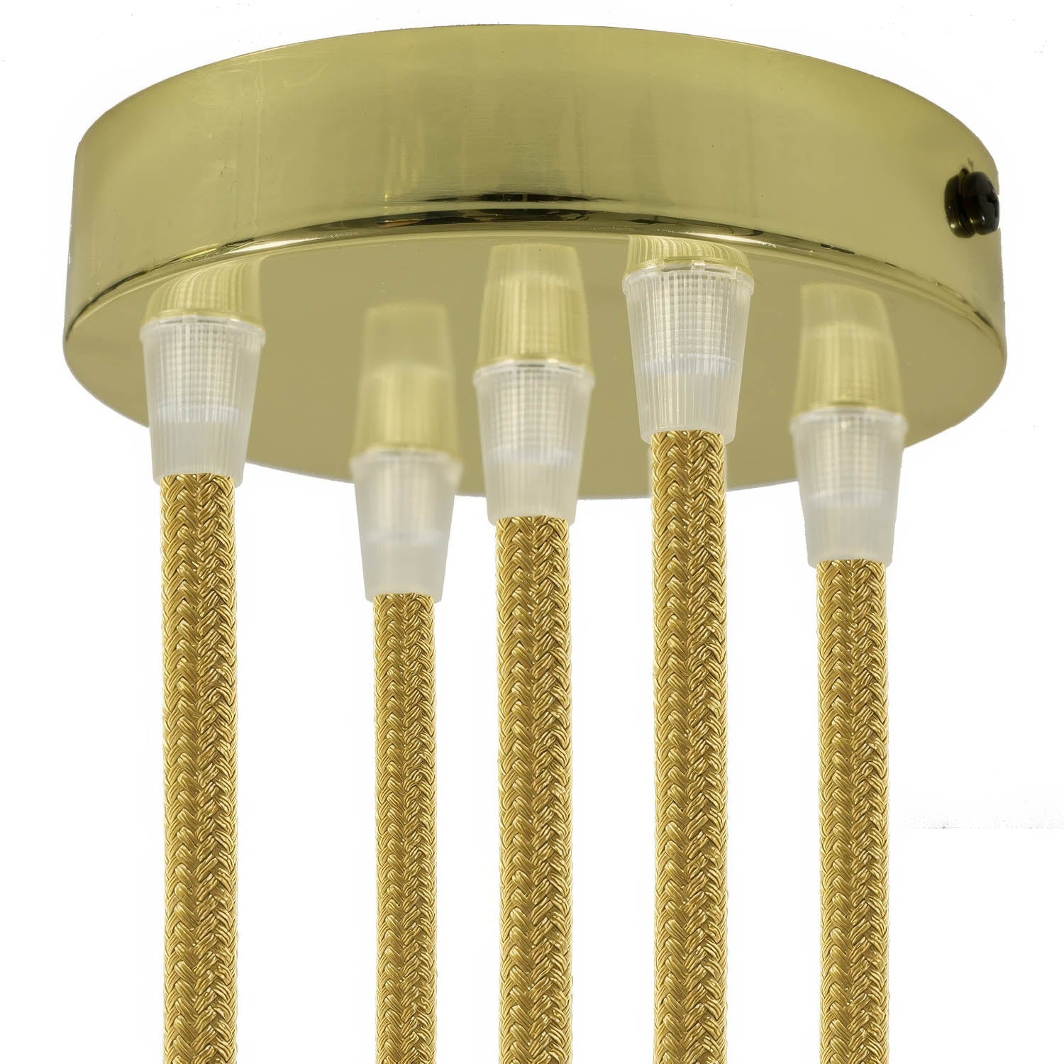 Kit rosone cilindrico in metallo a 5 fori - Ottone