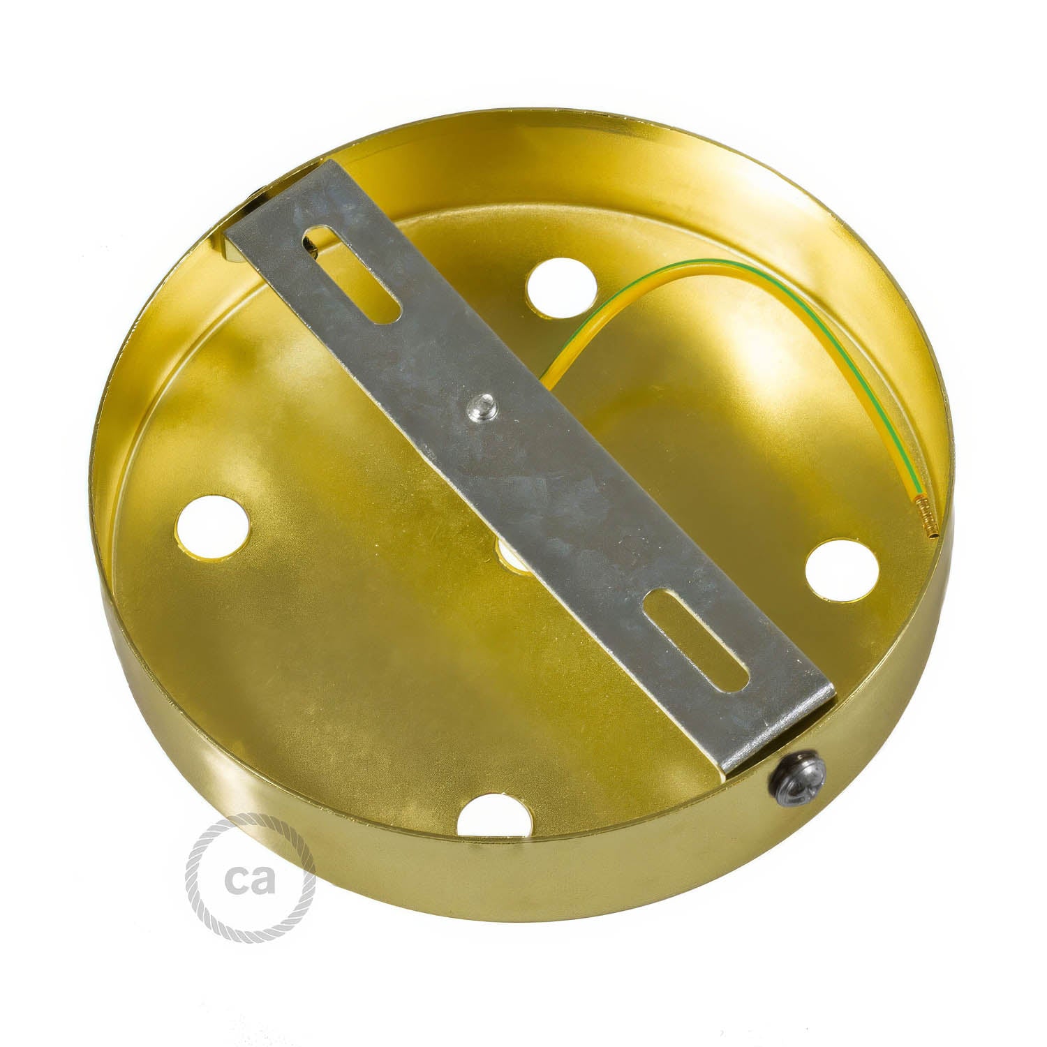 Kit rosone cilindrico in metallo a 5 fori - Ottone