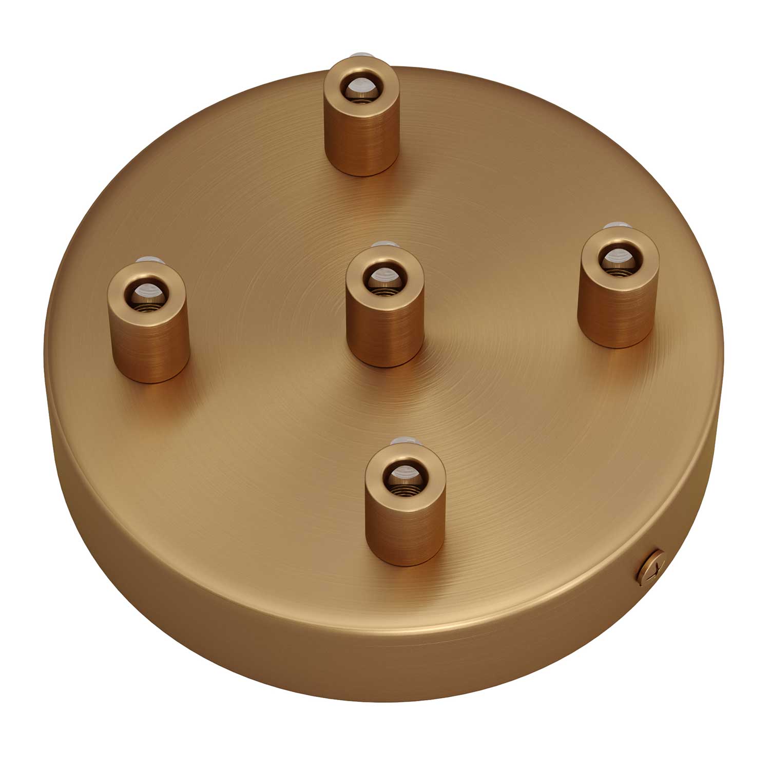 Kit rosone cilindrico in metallo a 5 fori - Bronzo satinato