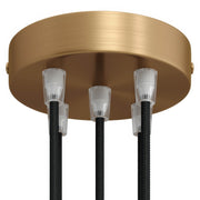 Kit rosone cilindrico in metallo a 5 fori - Bronzo satinato