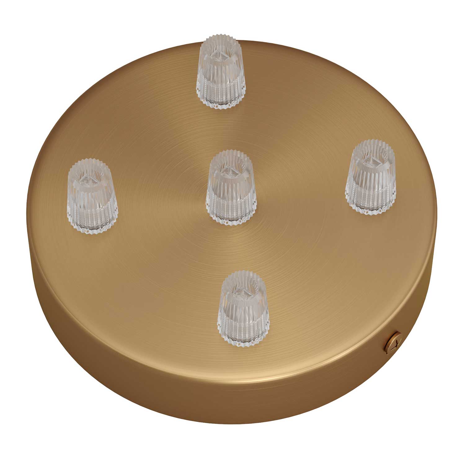 Kit rosone cilindrico in metallo a 5 fori - Bronzo satinato