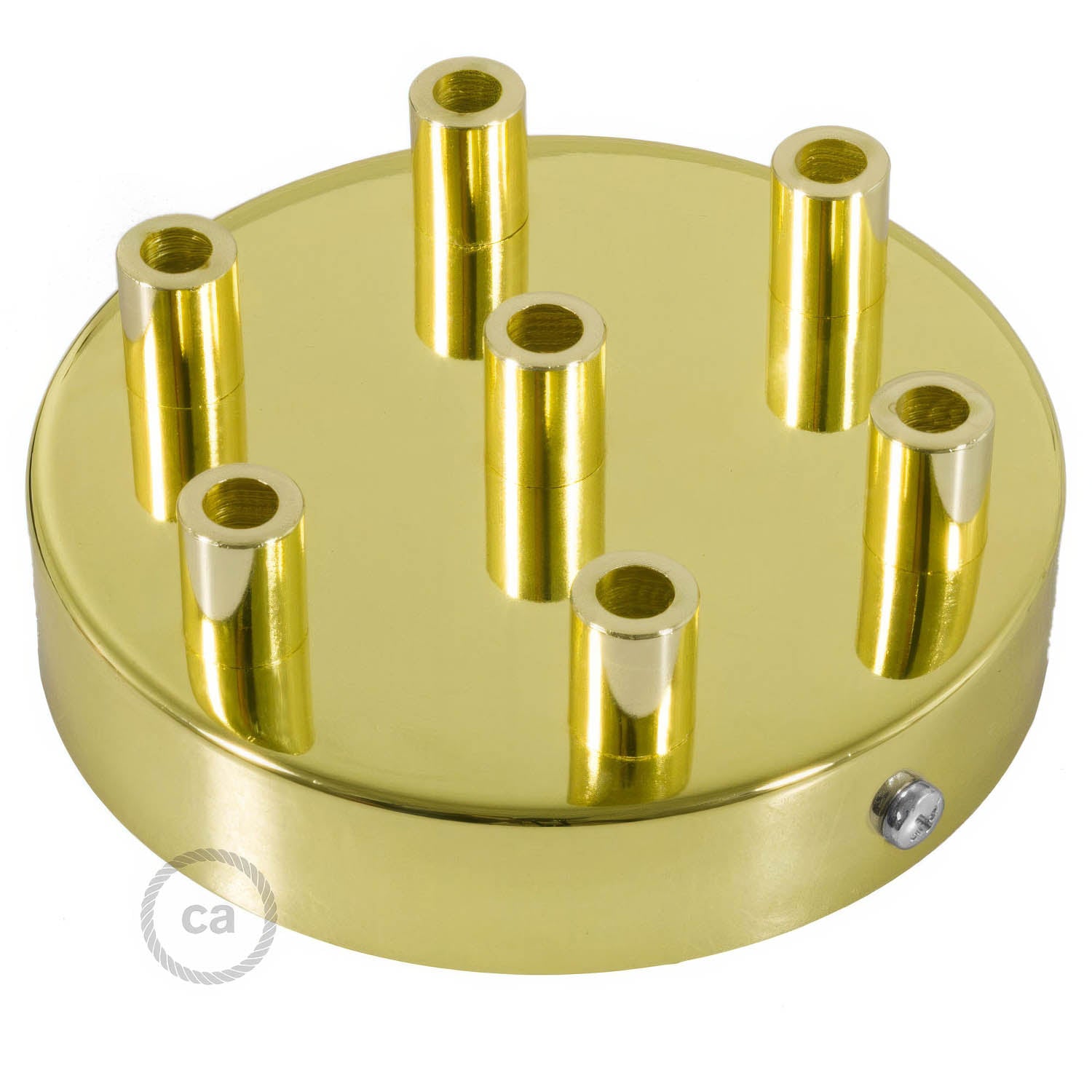 Kit rosone cilindrico in metallo a 7 fori - Ottone