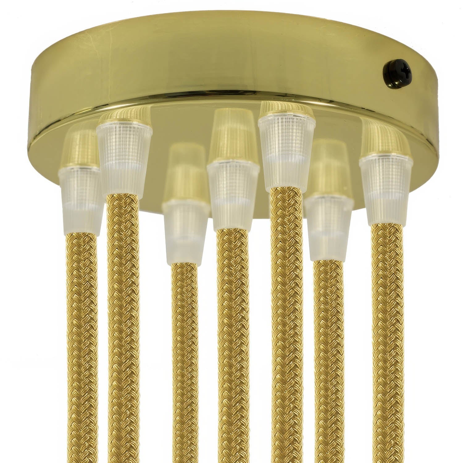 Kit rosone cilindrico in metallo a 7 fori - Ottone