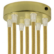 Kit rosone cilindrico in metallo a 7 fori - Ottone
